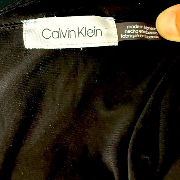 Calvin Klein "CK" Chain Detail Black Lightweight Sleeveless Tunic Womens Sz XL - Picture 3 of 5